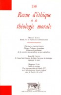 Revue d'éthique et de théologie morale 258