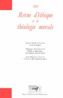 Revue d'éthique et de théologie morale 262