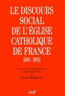 Le Discours social de l'Église catholique en France