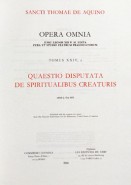 Quaestio Disputata de spiritualibus creaturis T2, édition reliée