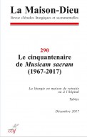 Maison-Dieu 290 - Le cinquantenaire de Musicam Sacram