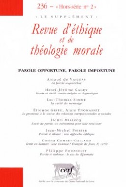 Revue d'éthique et de théologie morale 236
