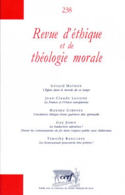 Revue d'éthique et de théologie morale 238