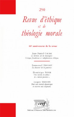 Revue d'éthique et de théologie morale 250