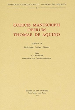 Codices manuscripti operum Thomae de Aquino T2