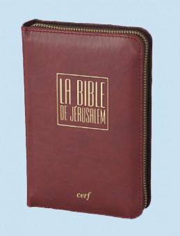 La Bible de Jérusalem [voyage, zippée, bordeaux]