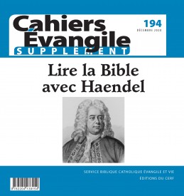 SCE-194 Lire la Bible avec Haendel