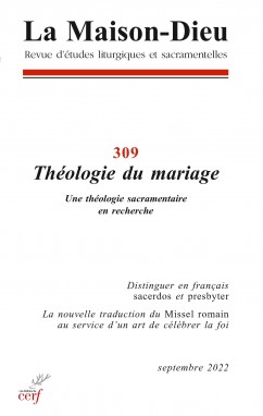Maison-Dieu 309 - Théologie du mariage