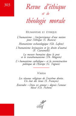 Revue d'éthique et de Théologie Morale 303