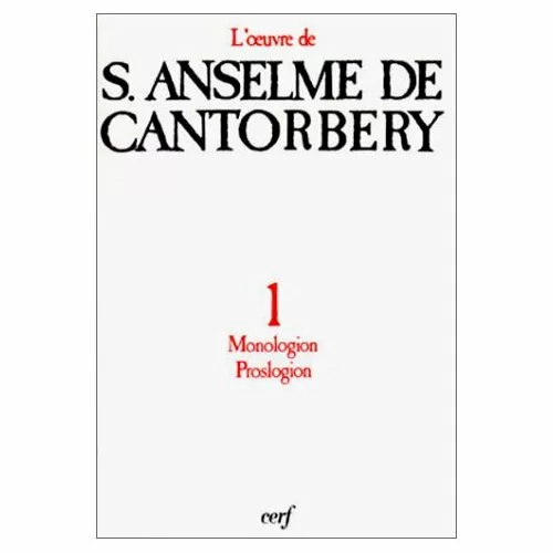 Monologion. Proslogion
