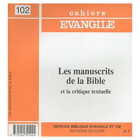 CE-102. Les manuscrits de la Bible et la critique textuelle